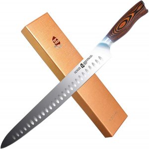 5.TUO Slicing Knife 12 inch Granton Carving Knives