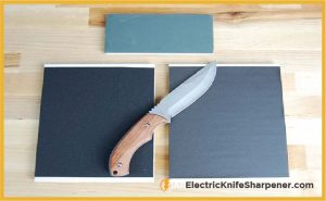 Sharpen a knife with Sandpaper