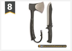 Schrade SCHCOM6CP Full Tang Hatchet and Mini Machete Combo with Stainless Steel Blades