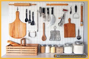Install a pegboard  on kitchen
