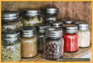Use mason jars to store dry goods 